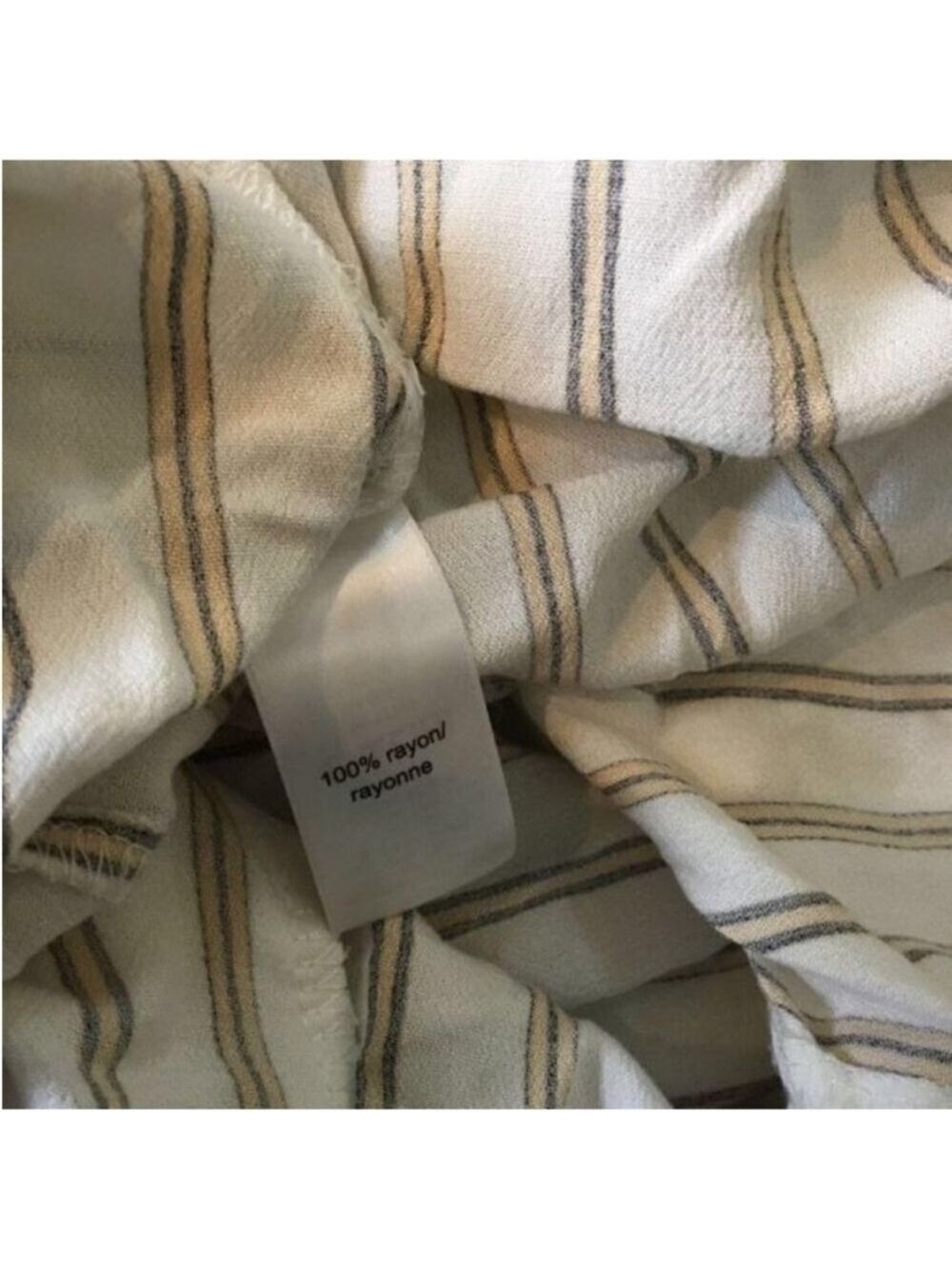 Maurices Striped Ruffle Button-Front Off-Shoulder Top NWT Size Small - Picture 6 of 12